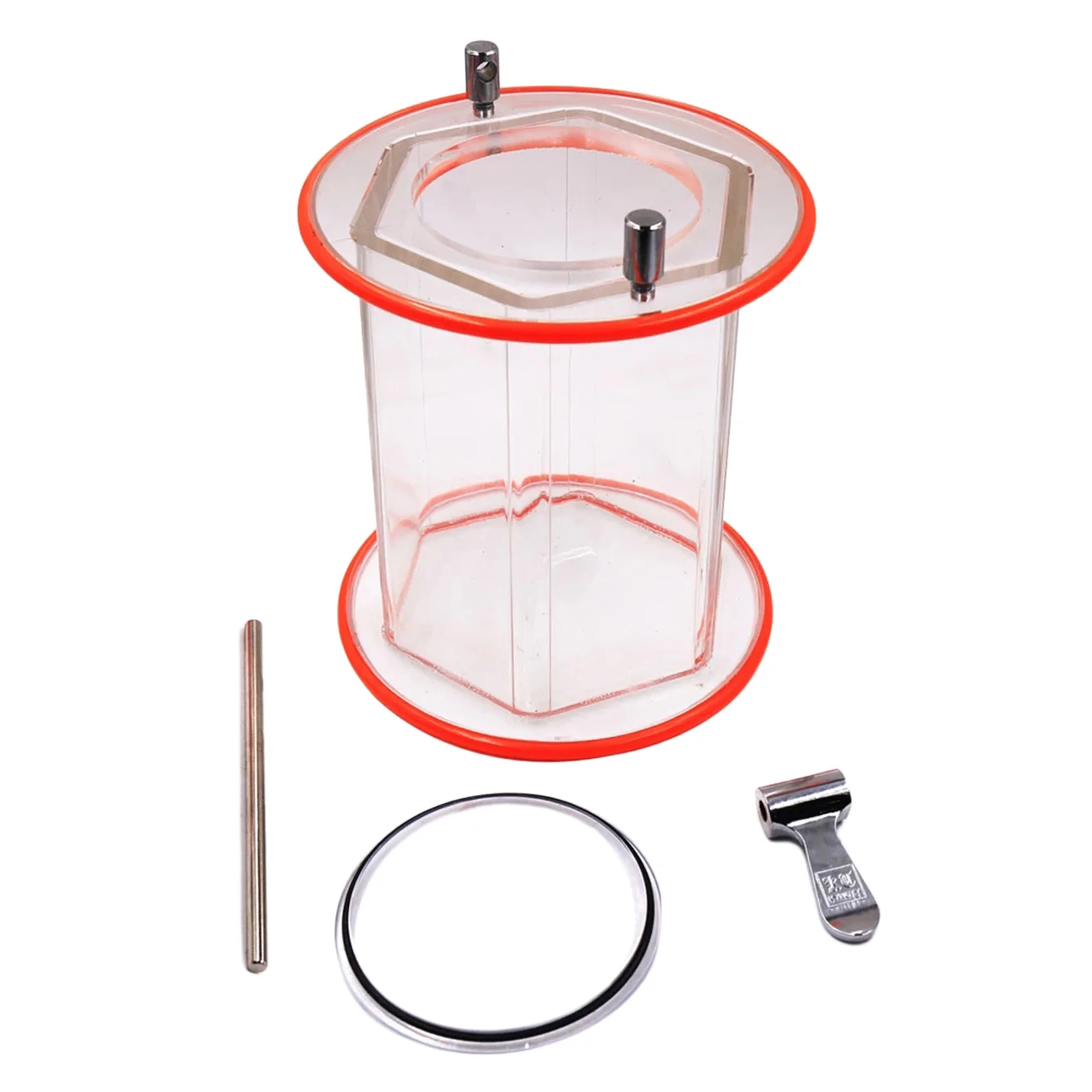 14.5cm Barrel Drum Jewelry Polishing Finishing Machine Clear Large Capacity