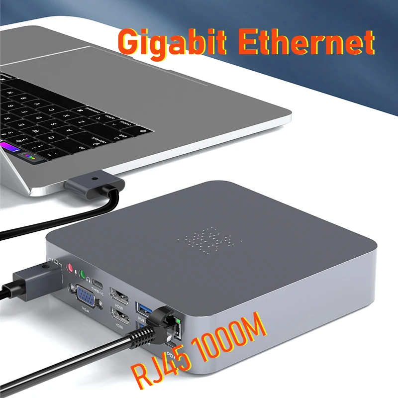 Imagem -05 - Dual Tipo-c Hub Usb c Docking Station 2x Hdmi para Acessórios de Laptop Macbook Pro Air Mac Mini Satechi Thunderbolt Dock 18 em