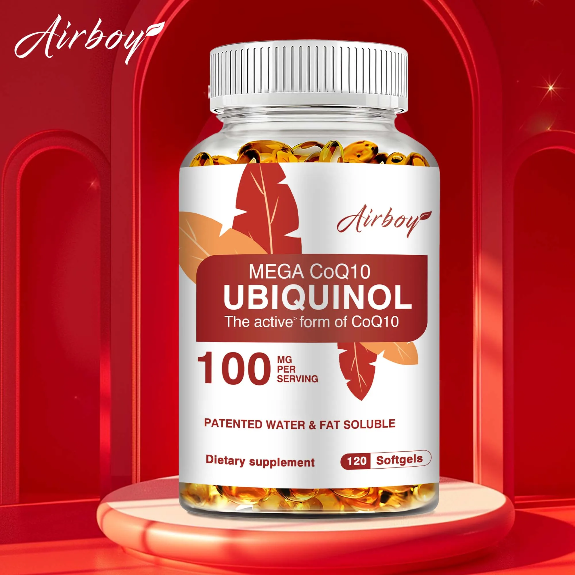 Ubiquinol Coenzyme Q10 Capsules - Antioxidant, Supports Heart Health and Energy Production - 120 Capsules