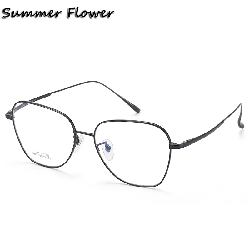 

Pure Titanium Eyeglasses Frames Large Circle Women Luxury Top Quality Light Frames Myopia Light Pescription Glasses for Female