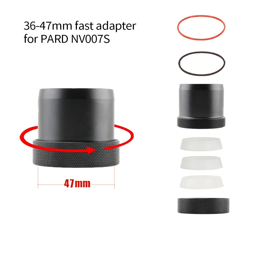 38-47mm Fast Bracket  Sleeve Universal Install Adapter Bayonet for PARD NV007S Adapter Night Vision Scope Camera  Standard Mount