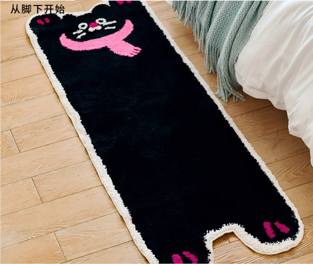 Entrance door floor mat entrance door mat door mat pvc cream style cartoon stain-resistant carpet