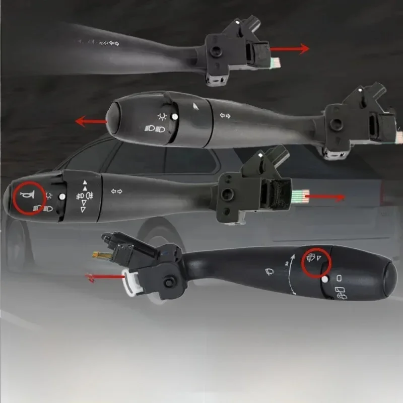 Pour PEUGEOT 206 207 307 406 Citroën C3 C5 C8 Commutateur de clignotant de voiture 96608841XT 96595087XT 96477533XT 96477599