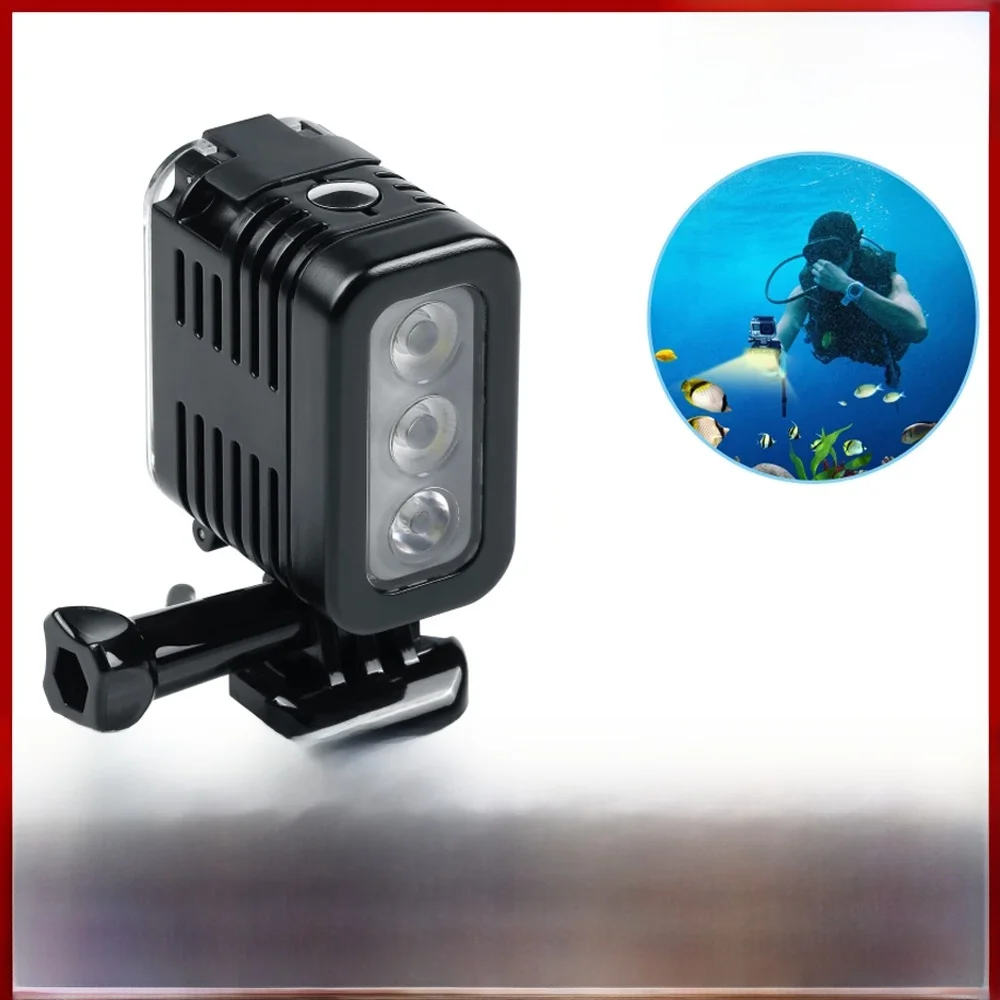 45-metrowa wodoodporna lampa punktowa LED do nurkowania ​ Akcesoria do podwodnej kamery akcji Go Pro Gopro — zdjęcie 2