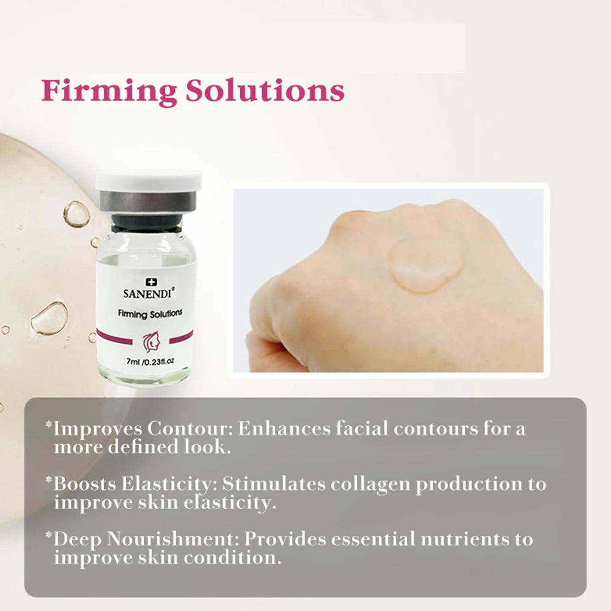 SANENDI 2‑in‑1 Firming Skin Care Set Collagen100 Solution Infusion Kit Korean Origin Skincare Daily Salon