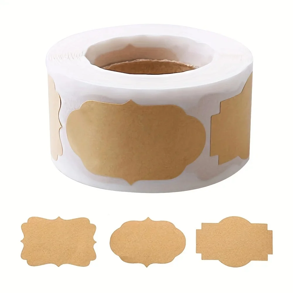 Étiquettes cadeaux roulées, autocollants en papier auto-adhésifs pour cosmétiques, aliments, artisanat et décorations de noël, 500 pièces