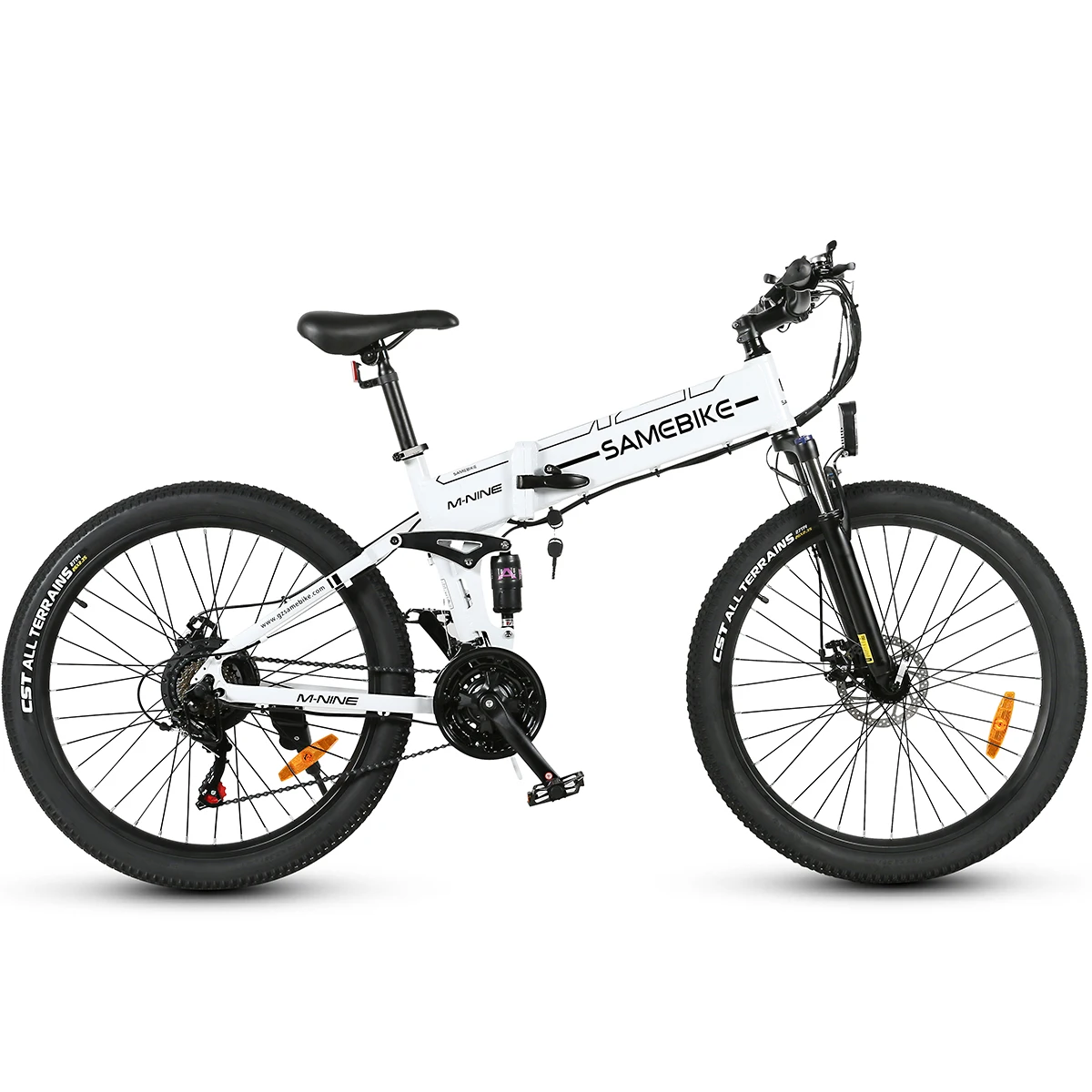 Image of Samebike 26 Zoll Elektro-Mountainbike LO26-II-YD 48V E-Bike 14Ah Lithium-Akku Heckmotor Doppelte Federung Hydraulische Bremse Elektrofahrrad