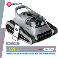 (2025 New) Seauto Crab Pro Robotic Pool Vacuum, Wall-Climbing Robot, Suitable for Walls and Floors of 2000 Square Feet