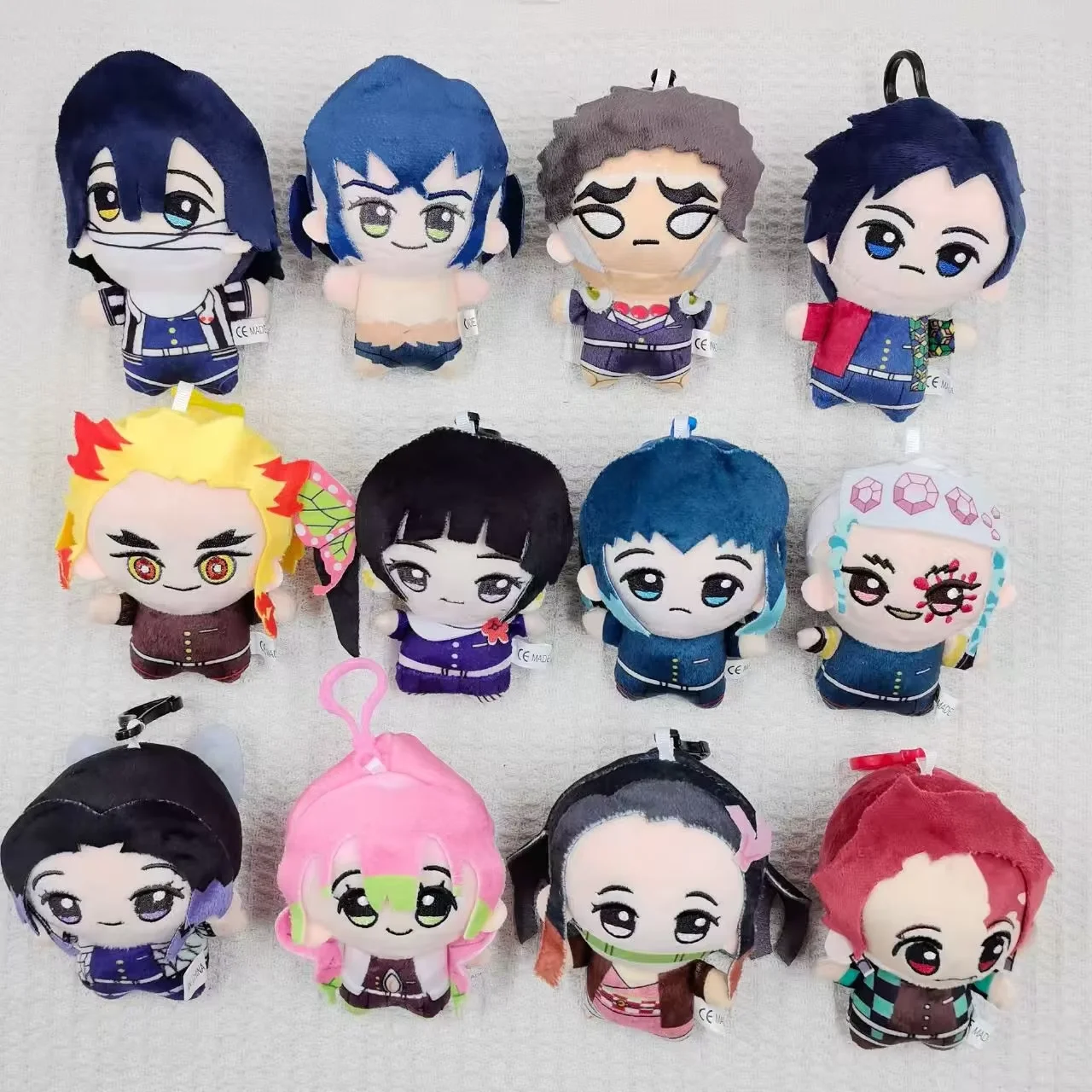 Juguetes de Peluche de Anime Estilo Japonés Demon Slayer, Accesorios para Mochilas, Adornos Colgantes, Figuras, Muñecos de Dibujos Animados y Llaveros