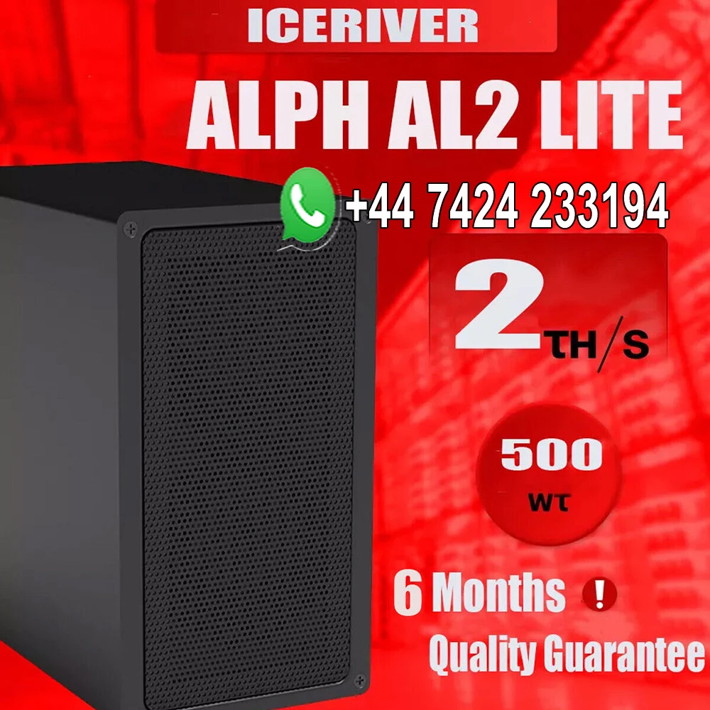 DC black Friday BUY 3 GET 2 FREE IceRiver ALPH AL2 Lite 2T 500w Alph Miner Asic Miner with PSU in Stock