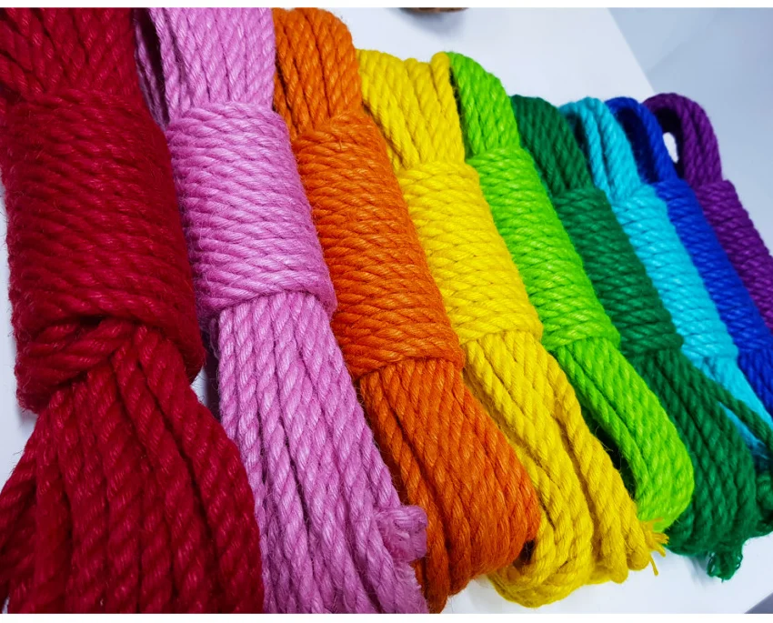 6.0MM Bondage Jute Rope Japanese Shibari Rope SM Play Rope high quality Jute yarn