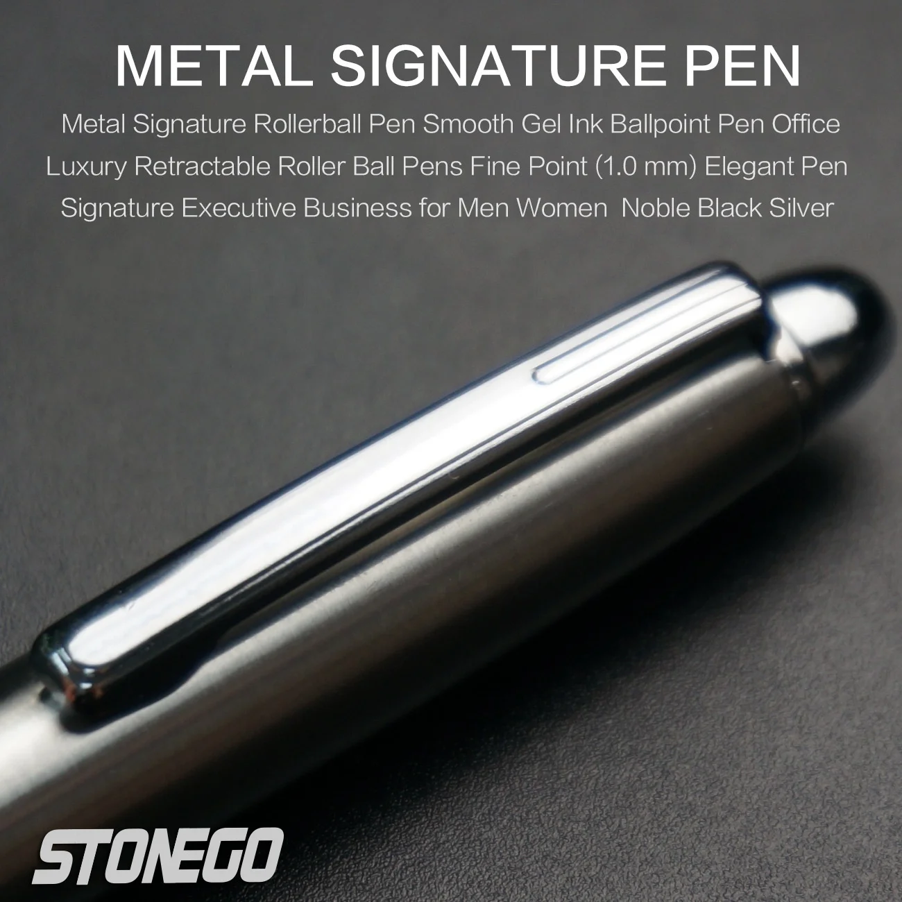 Bolígrafos con carcasa, bolígrafo retráctil, bolígrafo de escritura suave, bolígrafo elegante para firma, bolígrafos de regalo para hombres y mujeres