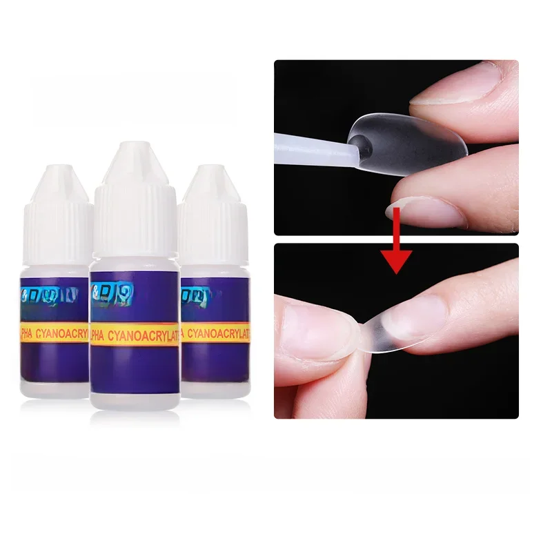 Nouvelle colle à ongles pour acrylique français faux ongles conseils bâton 3D décoration colle claire séchage rapide colle manucure Nail Art outils bricolage Design