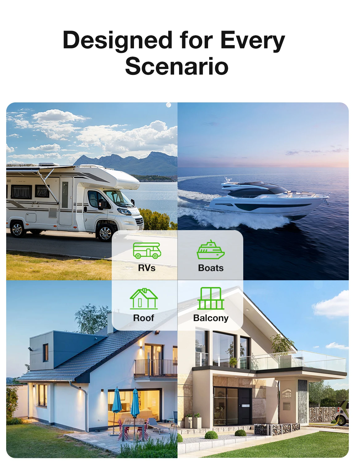 LIONSHEE Flexibles Solarmodul 2er-Pack (insgesamt 480 W), 2 × 240 W 17,55 % monokristallines PERC-PV-Modul, IP67, biegsam für Camping und netzunabhängige Nutzung – Detail 12