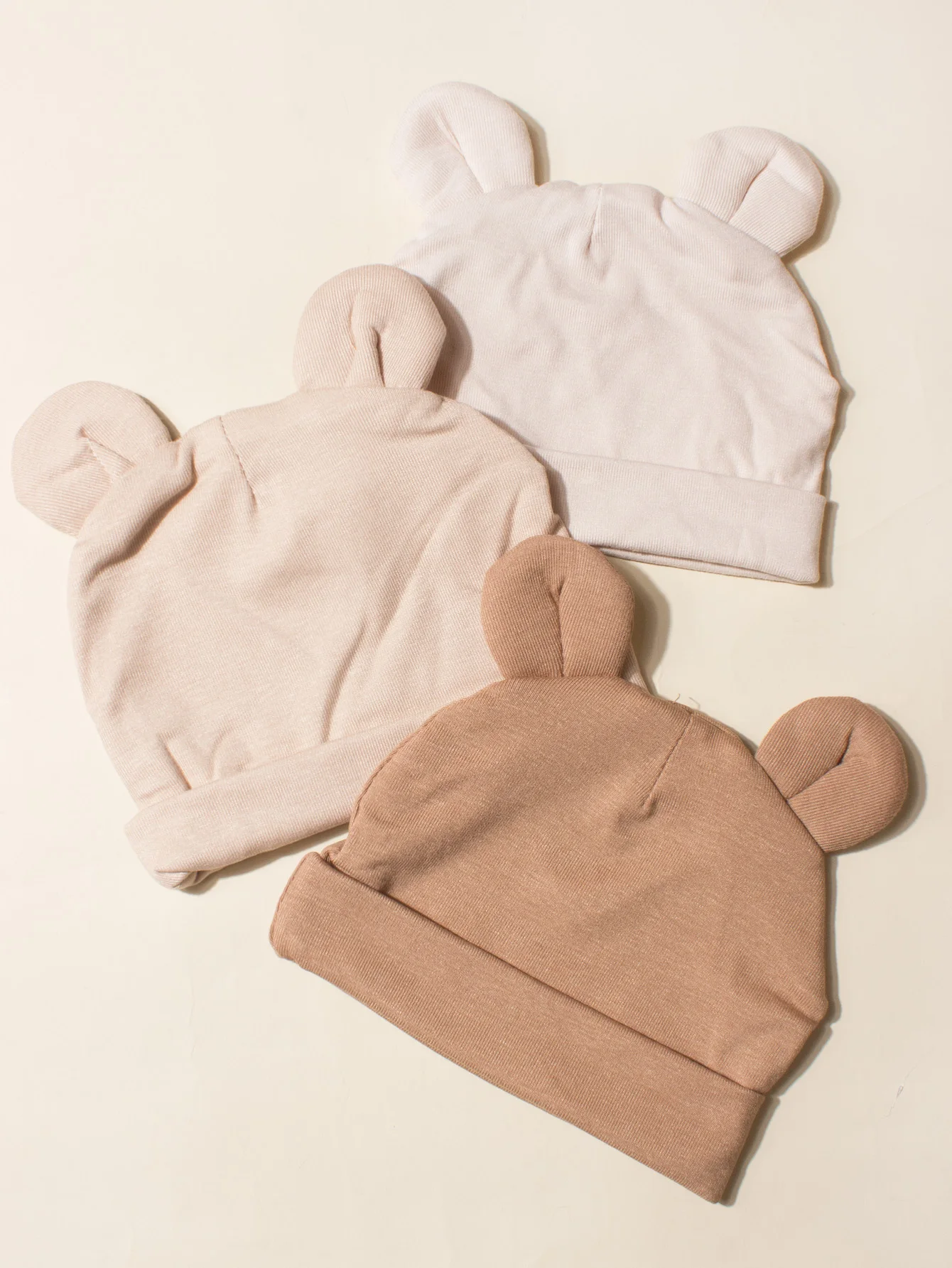 3pcs Baby Hat Set - Ideal for 0 - 2 Years Newborns, with Bear Ears Hat, Suitable for Baby Boy & Girl Fall Clothes