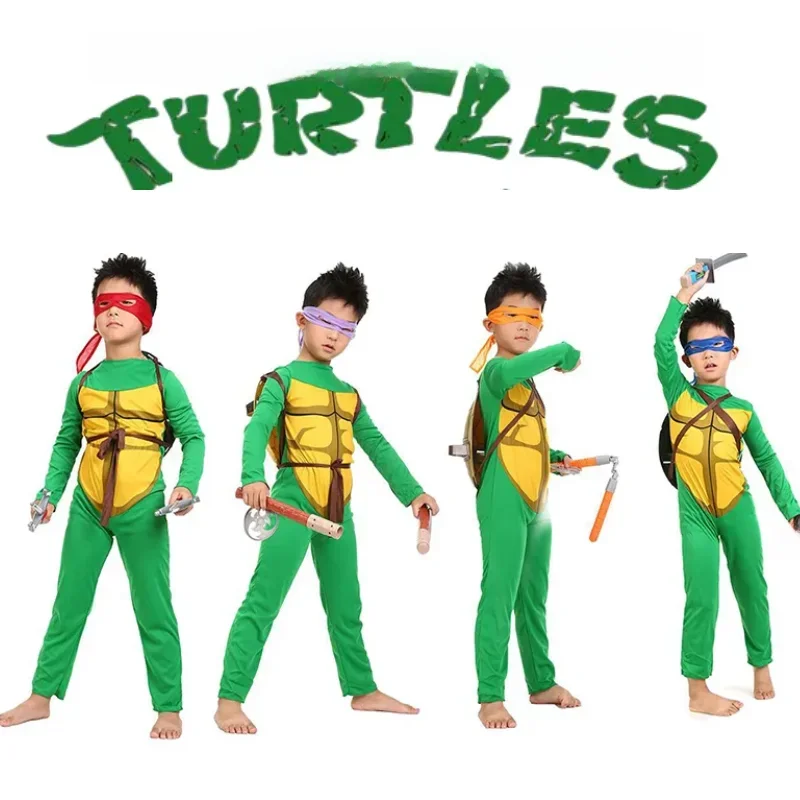 TMNT-Costume de Tortues Ninja Mutantes pour Adolescent, Costume de Batterie pour Enfant, Mascotte Tim ade, Performance Matatello, Cosplay, Cadeau d'Anniversaire pour Enfant