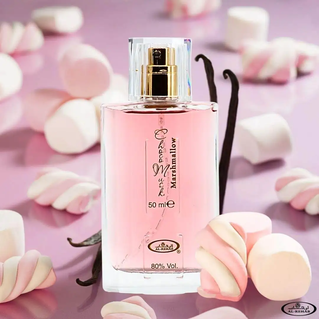 Al-Rehab Choco Musk Marshmallow Eau De Parfum for Women - 50ml (1.65 oz) | Gourmand Perfume with Strawberry, Marshmallow & Cocoa | Sweet, Fluffy & Addictive | Long-Lasting Arabian Dessert Scent - view 4