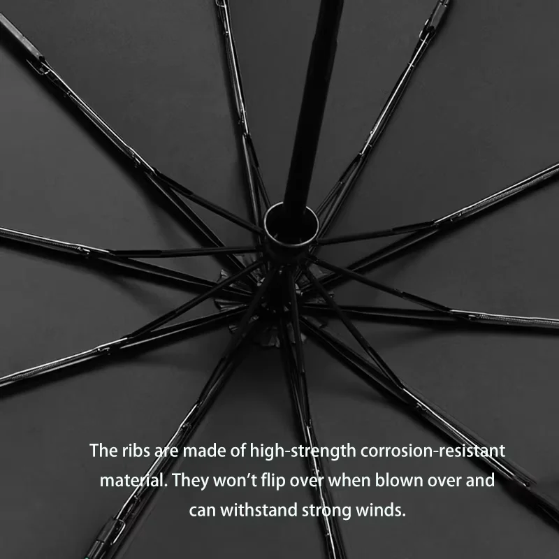 هذه المظلة الأوتوماتيكية بالكامل مناسبة للأيام المشمسة والممطرة سهلة الحمل وتوفر حماية من الأشعة فوق البنفسجية