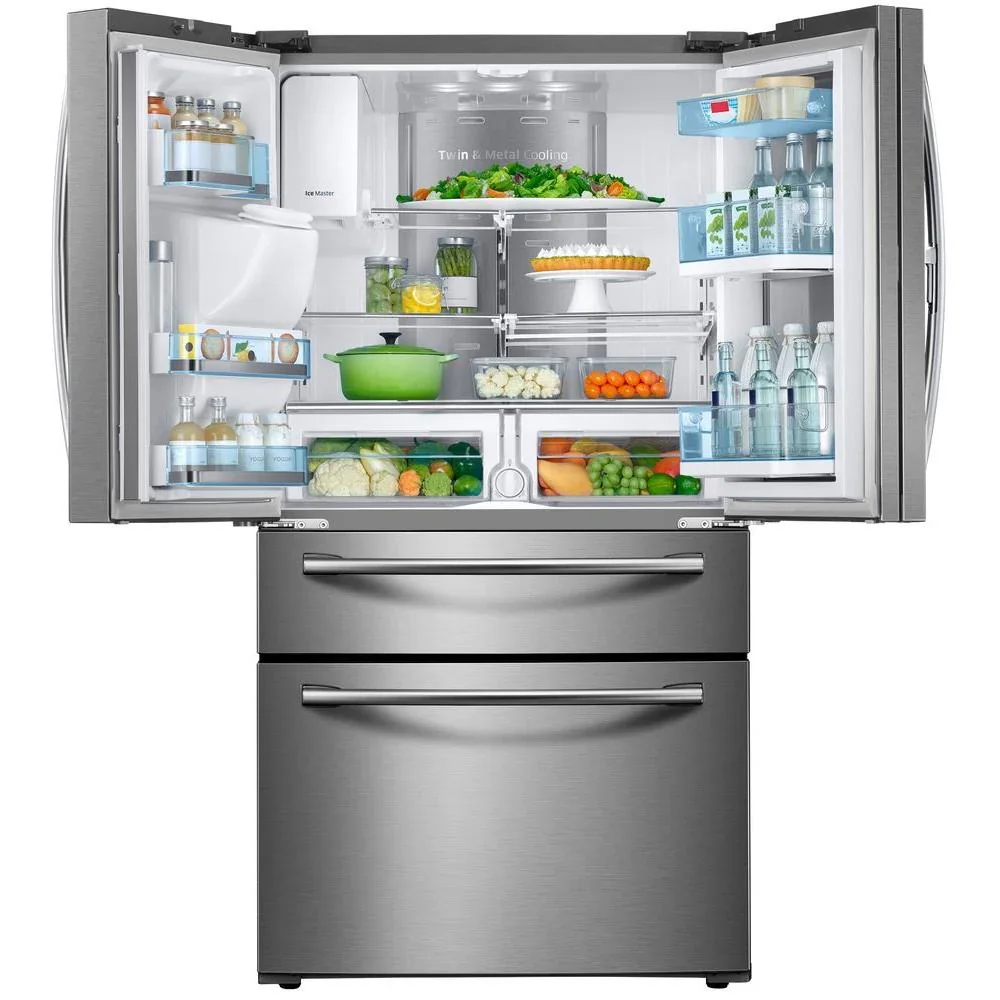 New Sales 28 cu. ft. 4-Door French Door Refrigerator with 21.5 Touch Screen Family in Stainless Steel