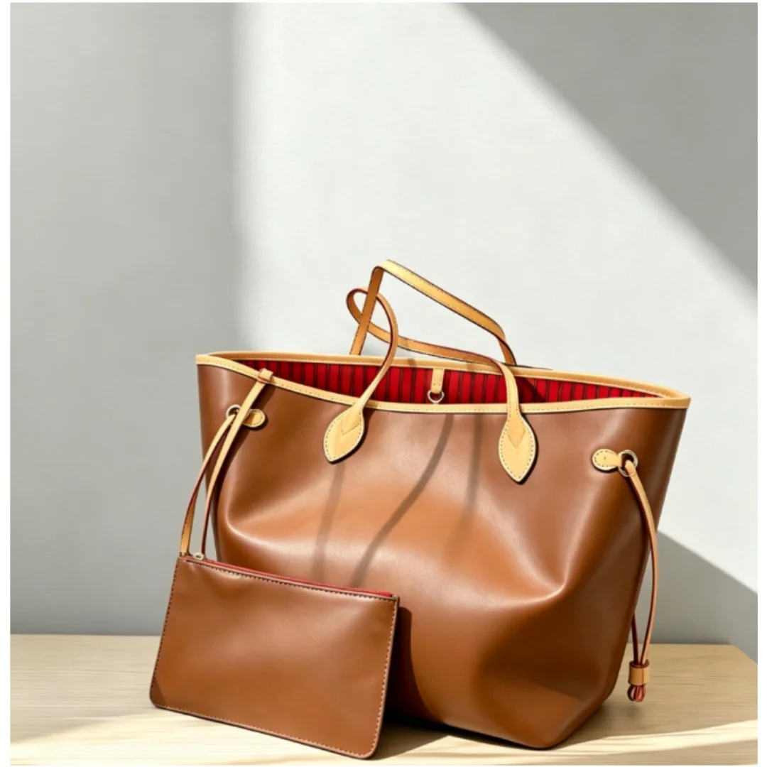 

New Style Size 32*29 Women's Fashionable And Versatile Letter-printed Portable Large-capacity Shopping Bag No Box