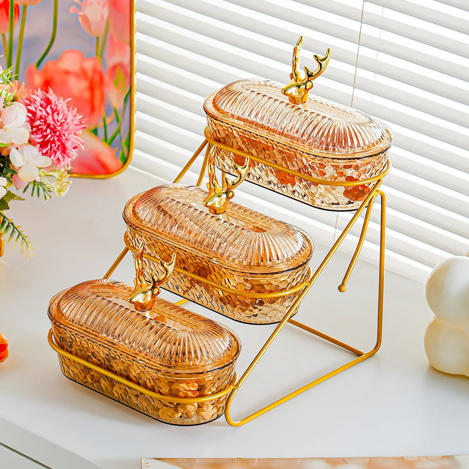 2段オーバル型キャンディディッシュビュッフェサーバーフルーツ - Cupcake Stand Tier のレビューと価格