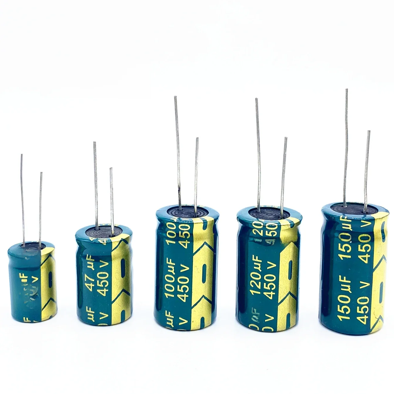 Wysokiej częstotliwości kondensator elektrolityczny 450V 20% 450V 4.7UF 10UF 22UFUF 33UF 47UF 68UF 82UF 100UF 120UF 150UF 220UF — zdjęcie 2
