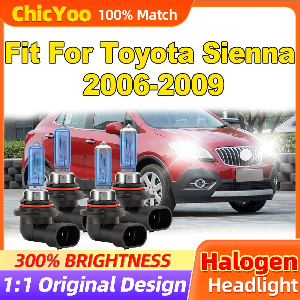 

Fit For Toyota Sienna 2006 2007 2008 2009 200W Halogen Lights 24000LM Turbo Auto Headlamps 12V 6500K Halogen Headlight Bulbs