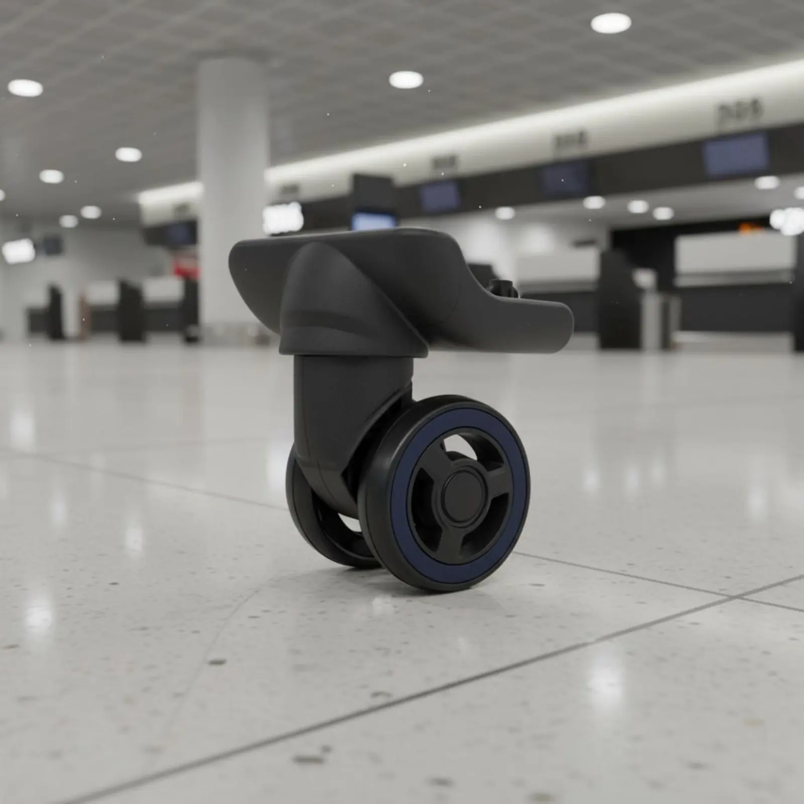 2 Pieces Suitcase Replacement Wheel Wear-Resistant Swiveling Suitcase Wheel Universal Swivel Luggage Caster for Airport