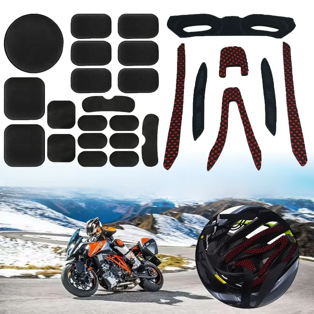 AliExpress NONE 1Set Black Bicycle Safety Protection EVA Cushions Helmet Sticker Sports Protective Foam Liners Pads Cap Pad