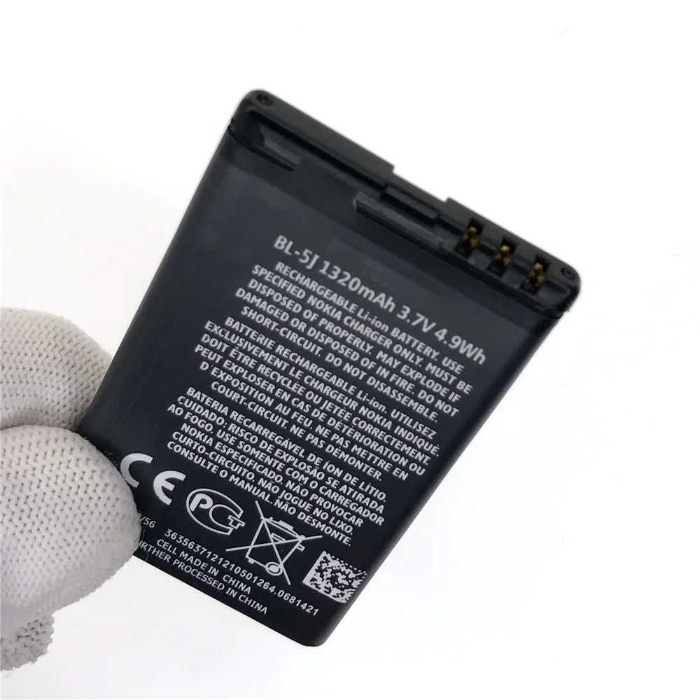 New BL-5J BL5J BL 5J Phone Battery For Nokia 5230 5233 5235 5800 3020 XpressMusic N900 C3 Lumia 520 525 530 5228 5900 Battery