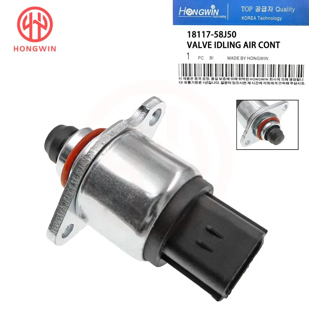 For Suzuki MR Wagon MF21S MF22S / MG21S JB23W MH21S 6PIN IAC Idle Air Control Valve Assy  18117-58J50,1811758J50,18117-58J50-000