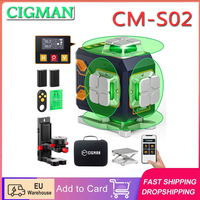Cigman Cm-S02 4X360 °   16 Lines Laser Level App Control Lcd Screen 40H Ultra Running Time