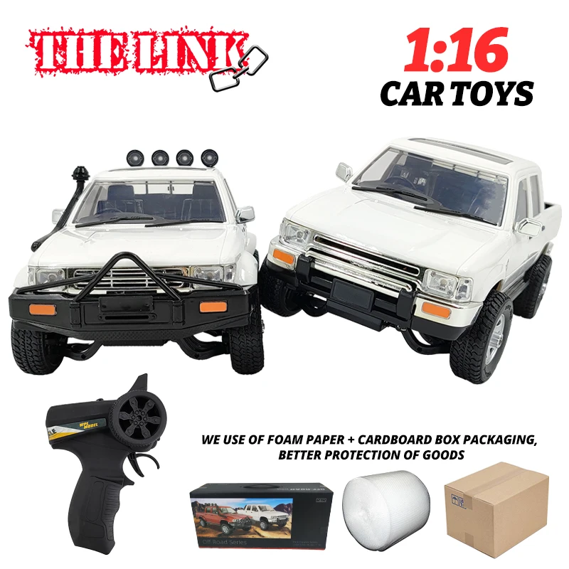 

NEW WPL 1:16 RC Cars Toys Model D62/64-1 HILUX King of Pickup Truck 2.4G Remote Control 2-4WD Drifting Off Road-vehicle Gift DIY