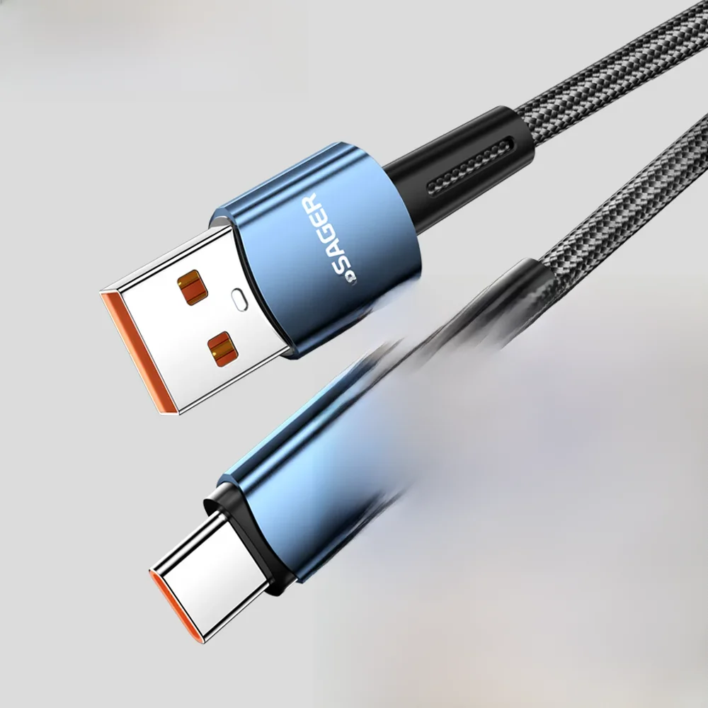Essager 120W USB Typ C Kabel für Xiaomi 12Pro 6A für Redmi K50 Note 11Pro Black Shark 5Pro USB Schnellladekabel Datenkabel 2m