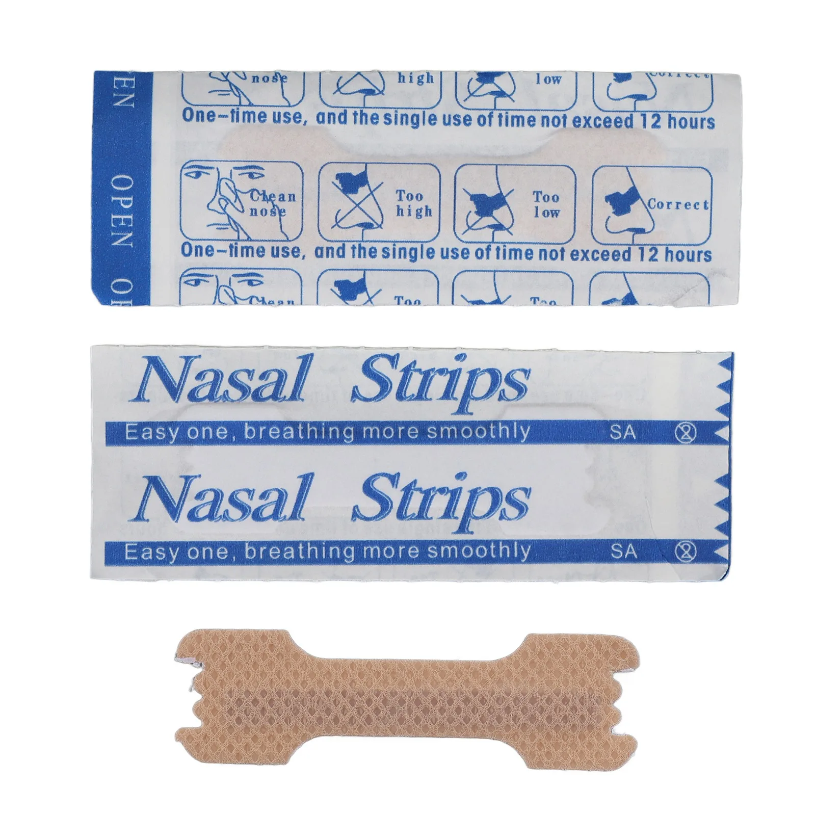 50PCs Nasal Congestion Relief Patch Reduce Snoring Improve Sleep Promote Smoothly Breathing Sticker Relief Pain Tools