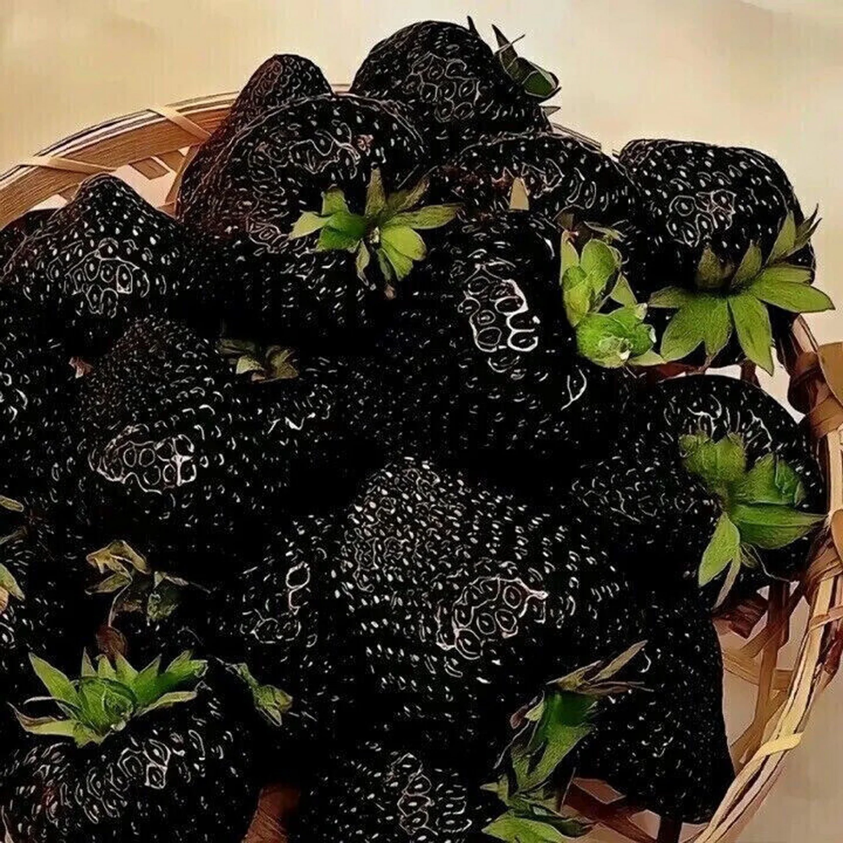 Fresa Negra/Semillas de Variedad - 50 Semillas