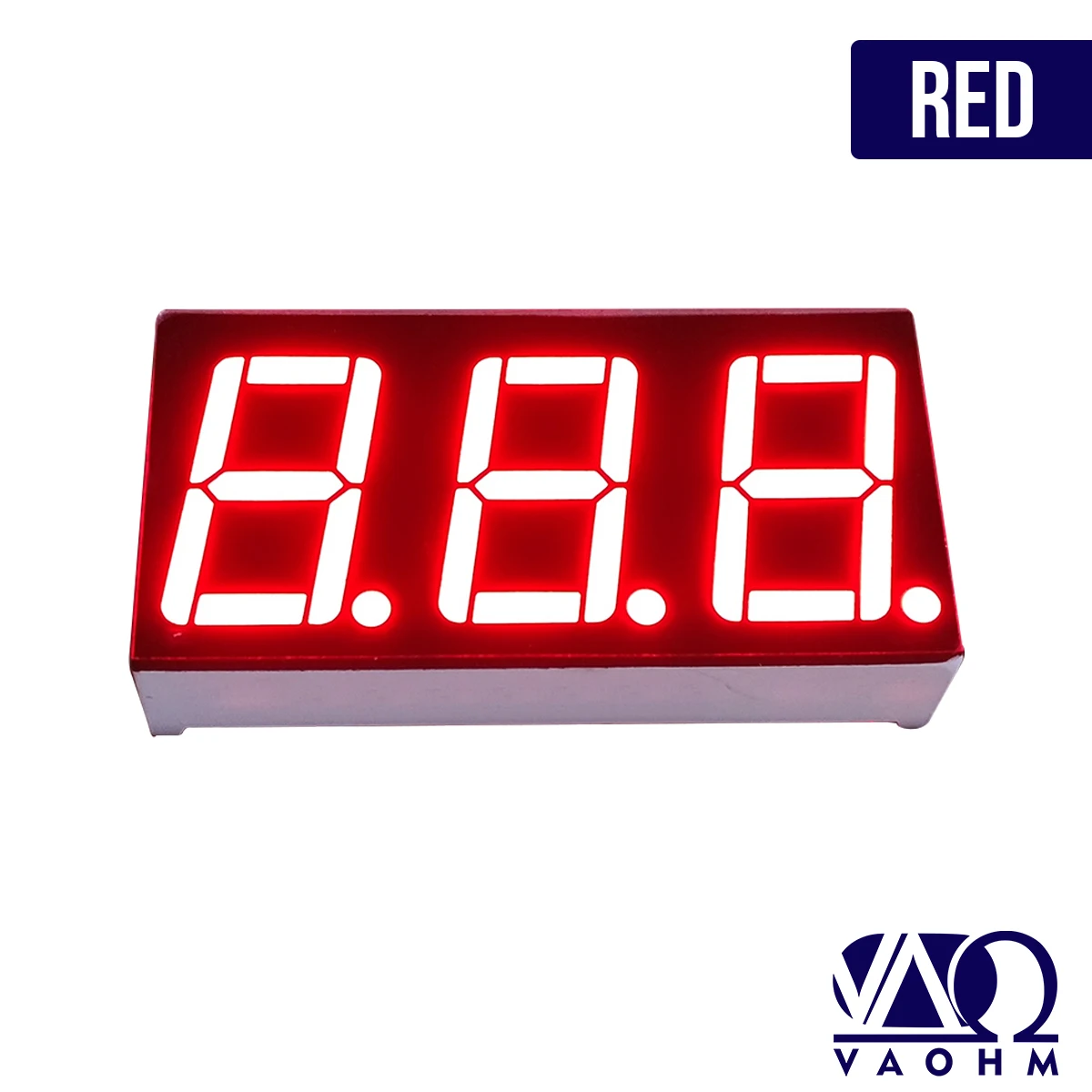 10PCS 5631AH 5631AB 5631AG 5631AW 0.56 Inch Common Cathode Three Digit Seven Segment Led Display Tube 10Pin Red Blue Green White