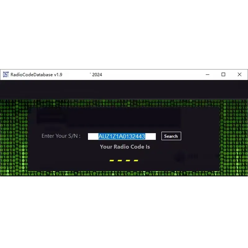 Código de desbloqueio de rádio do carro Código de rádio Database V1.9 Calulador Novo Adicionar para PSA para Fiat para Audi para Toyota para Ford etc.