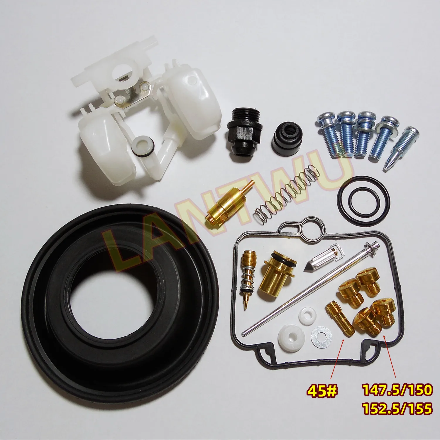 For KTM640 Adventure 98~07 version Motocross Mikuni BST40 Carburetor Repair Kit with Vacuum Diaphragm and Float