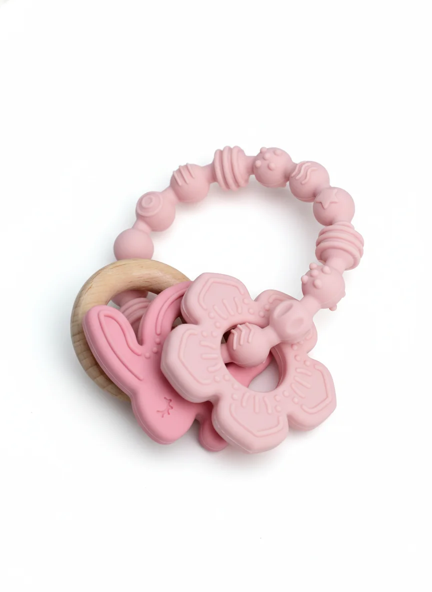 Teething Mitten Baby - لعبة سيليكون للأطفال، خالية من مادة