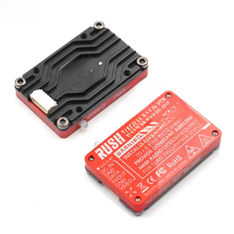 RUSH Solo Tank 5.8G VTX Video Zender CNC shell 1.6W High Power Ingebouwde Microfoon Warmteafvoer Structuur Voor RC FPV - afbeelding 2