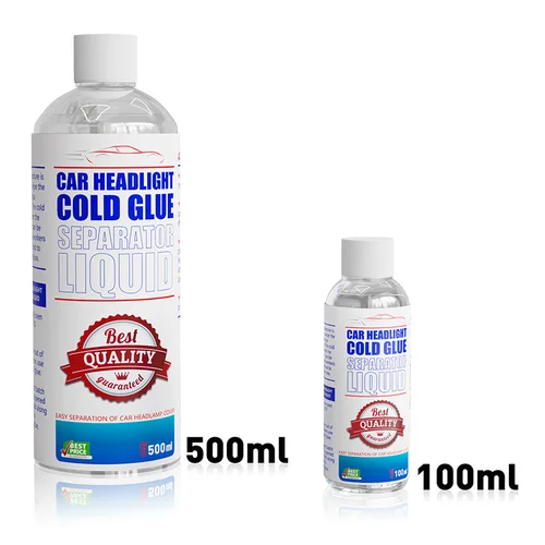 Separador de pegamento frío para faros de coche, separador de faros de coche líquido, herramienta de separación de fluido de extracción, reparación líquida de desmontaje, 100/500ML