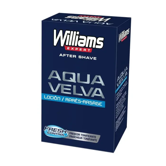 WILLIAMS - AQUA VELVA AFTERSHAVE lotion-100 ML-shaving creams, gels and lotions, shaving lotions-fixes the skin after shaving.