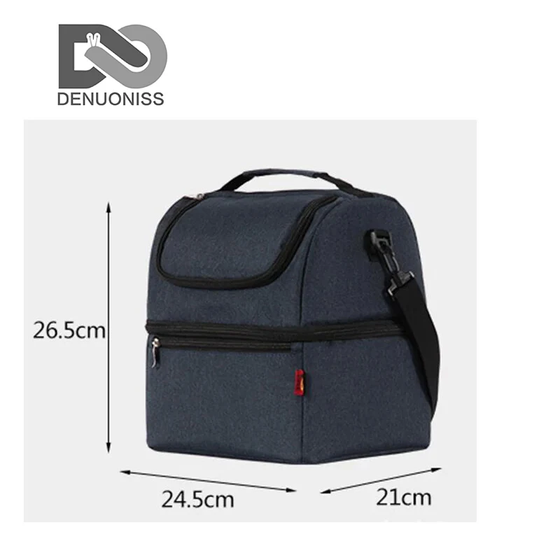 DENUONISS-Sacos De Almoço Thermo Para Crianças, Lancheira Térmica, Saco De Comida, Bolsa De Piquenique, Refrigerador, Caixa Isolada