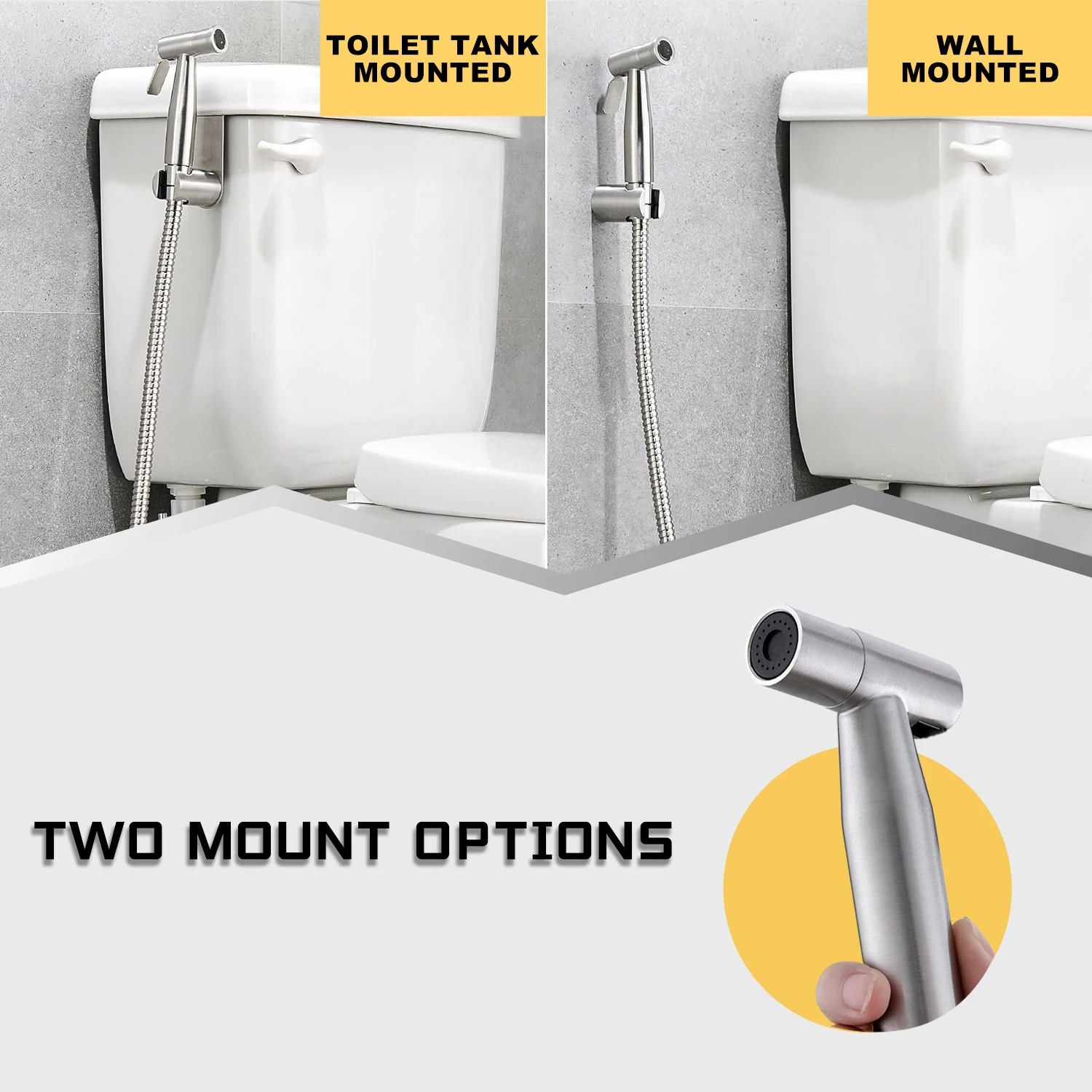 Handheld Bidet Sprayer Kit for Toilet, Bathroom Sprayer Kit for Feminine Wash,  Adjustable Water Pressure Jet Sprayer image 2