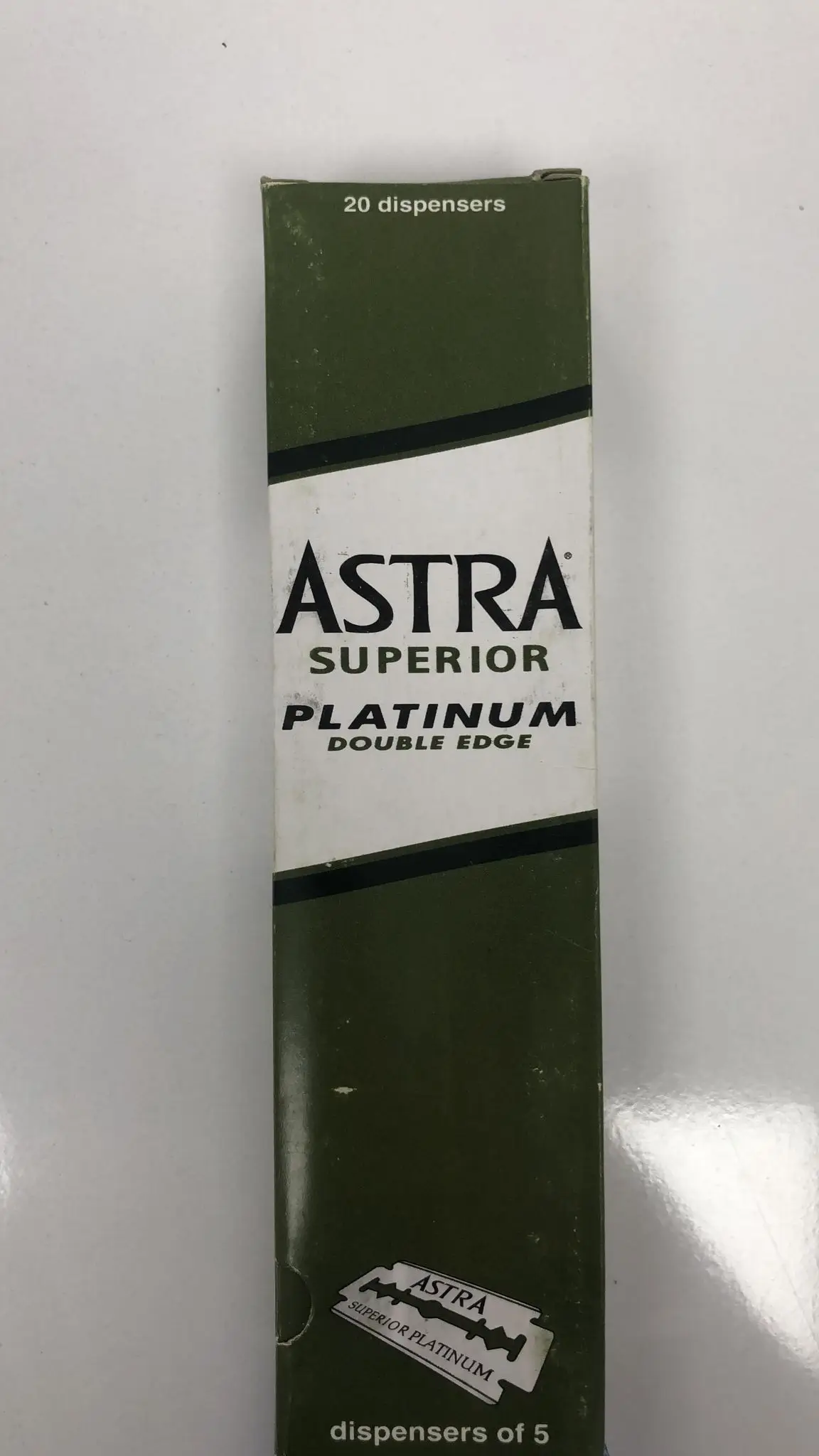 

Old Astra Superior Platinum Double Edge Safety Razor blades 1980-2000 production year.