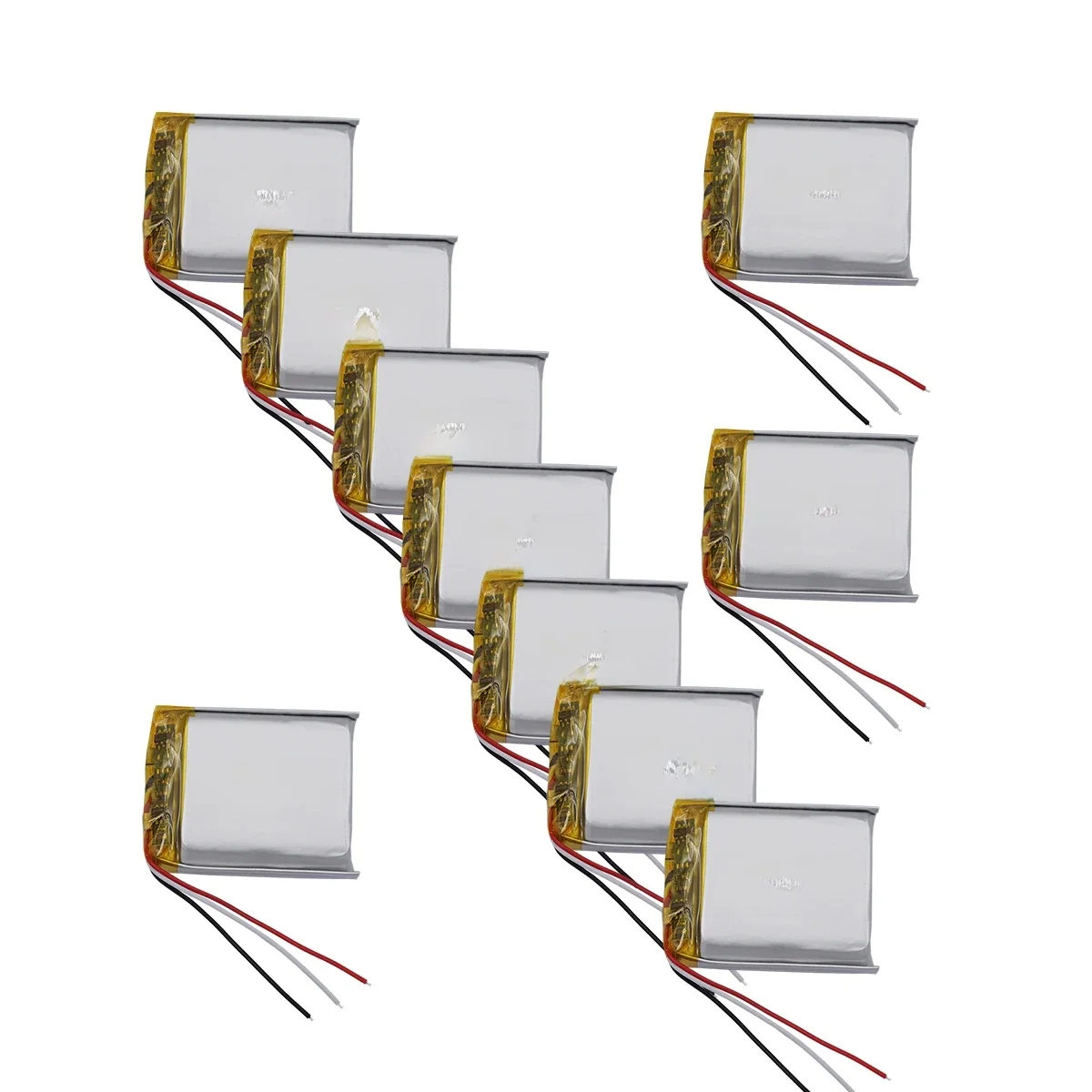 10pcs 3.7v 1100mah 4.07Wh Thermistor 3 Cables Li Lithium Battery 103035 Li-ion Repair GPS Bluetooth Speaker Headphones Headset