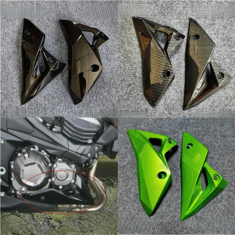 Pot de moto ventre d'échappement côté garde inférieur huile ventre Pan couverture carénage capot adapté pour Kawasaki Z800 Z 800 2013-2017