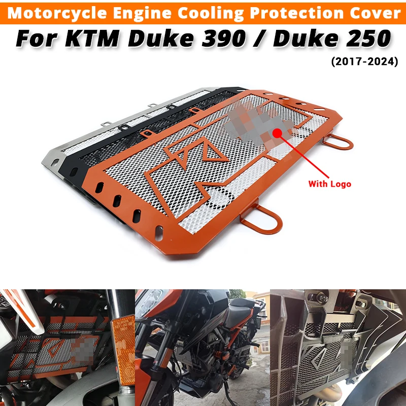 For KTM Duke 390 Duke 250 2017-2023 Motorcycle Radiator Grill protector Cover Engine Cooling Protection Cover Slip on KTM Duke