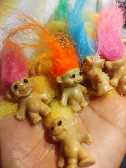 Troll Dolls, Vintage Trolls Lucky Doll Figures, Chromatic Adorable Cute Little Guys Collection, Party Favors,Christmas,Halloween photo review